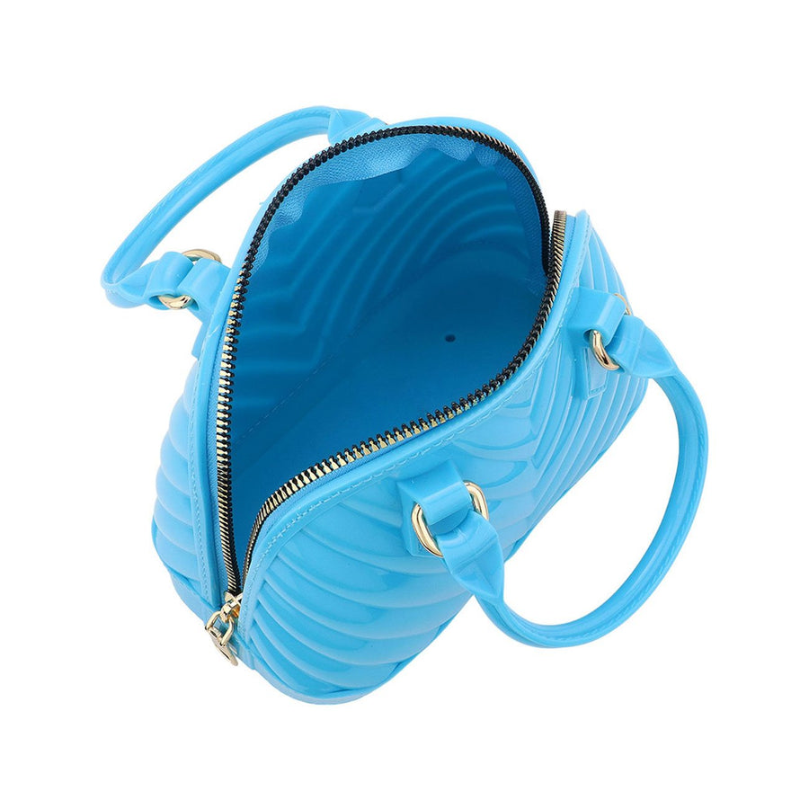 Light Blue Top Handle Mini Jelly Crossbody Bag