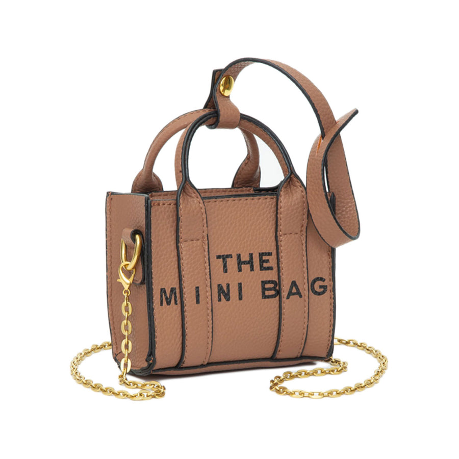 Brown MINI BAG Message Crossbody Bag