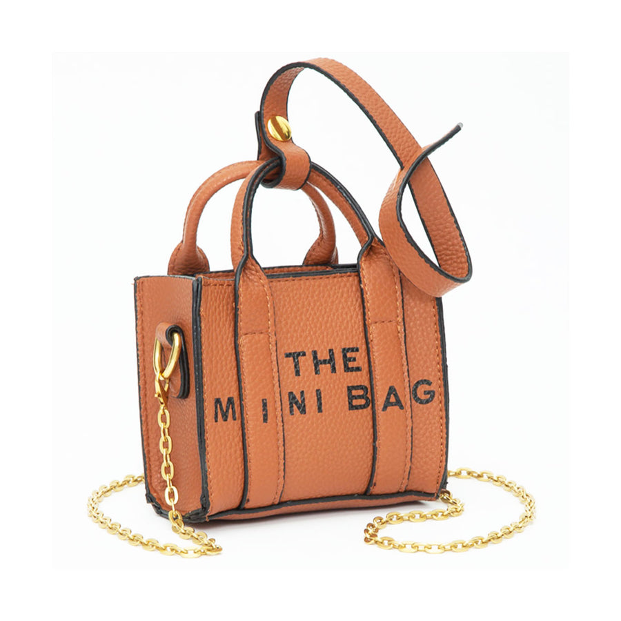 Brown MINI BAG Message Crossbody Bag