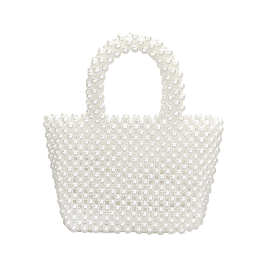 Cream Pearl Tote Bag