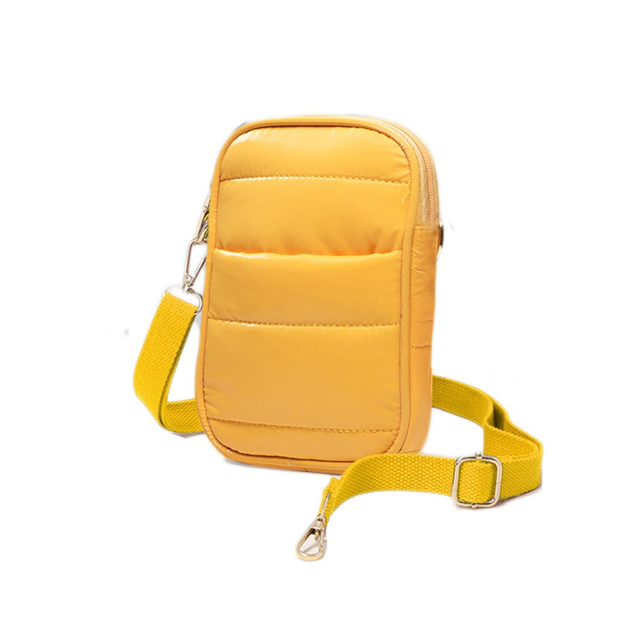 Style Mustard Puffer Crossbody Bag