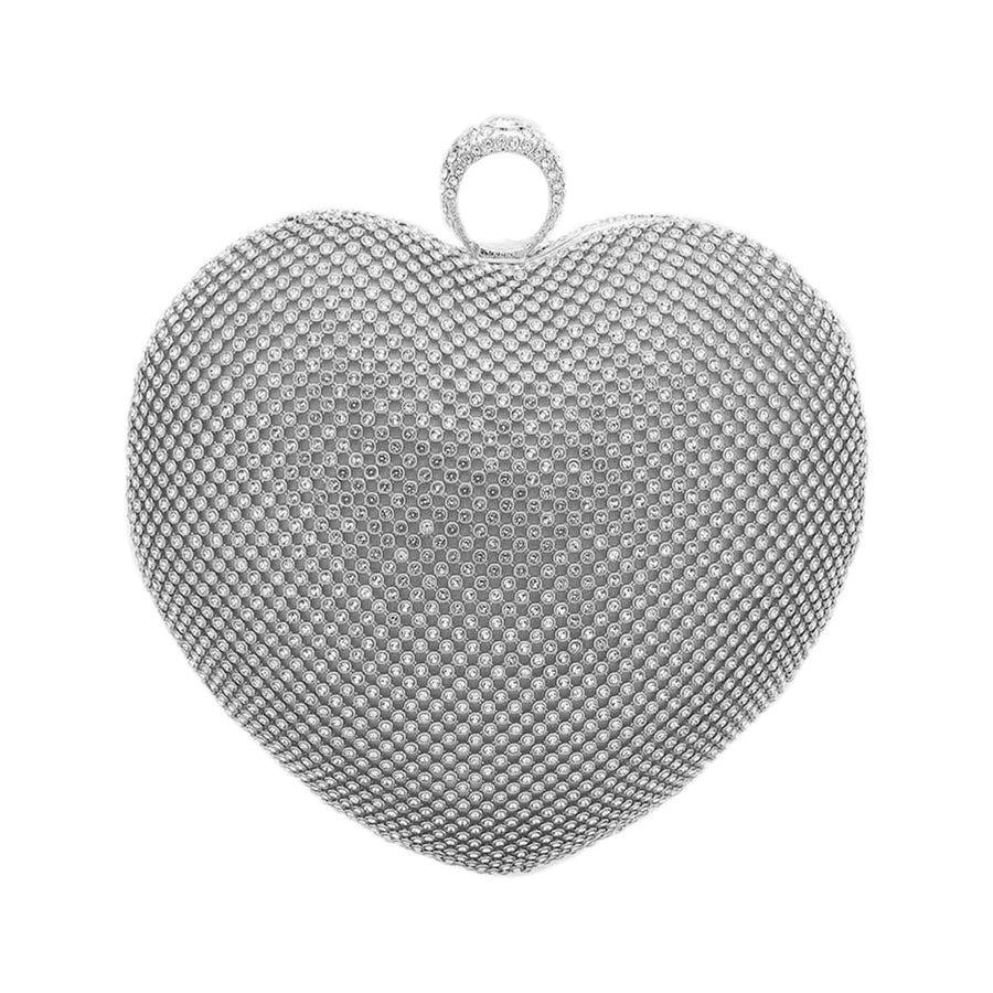 Pink Heart Shaped Rhinestone Minaudiere Clutch Bag (Copy)