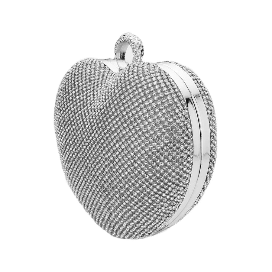 Pink Heart Shaped Rhinestone Minaudiere Clutch Bag (Copy)