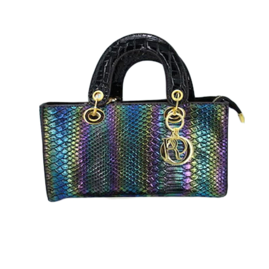 Red Snake Pattern Tote Bag