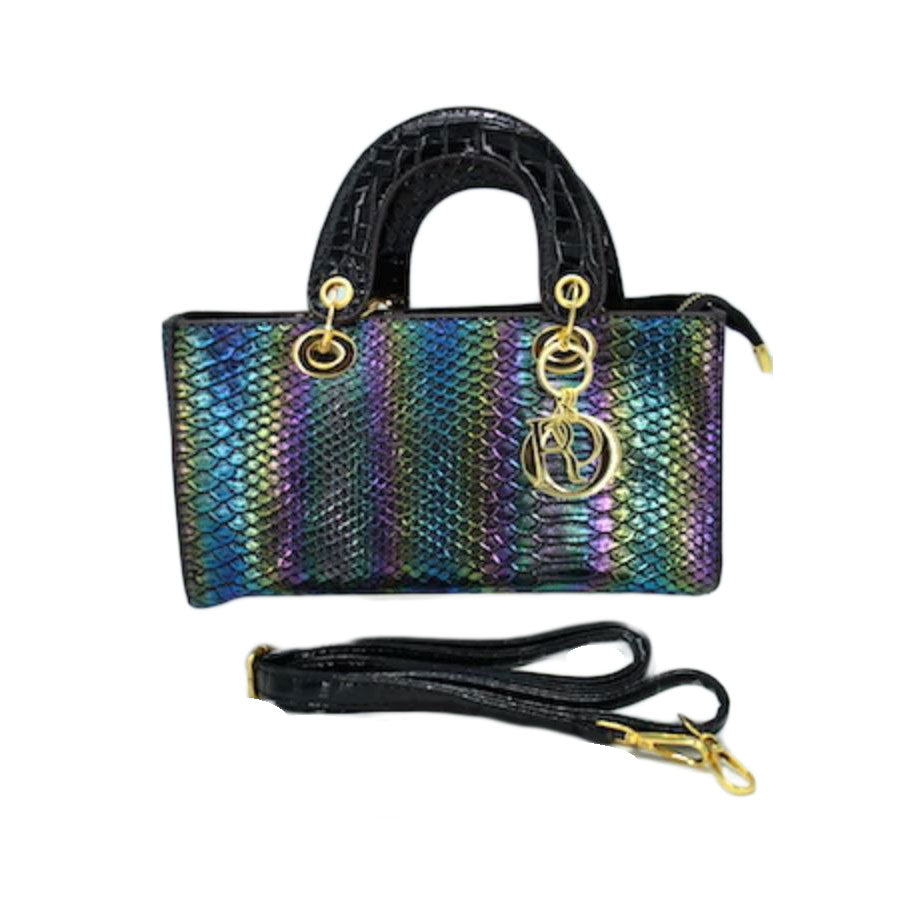 Red Snake Pattern Tote Bag
