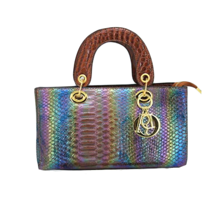 Red Snake Pattern Tote Bag