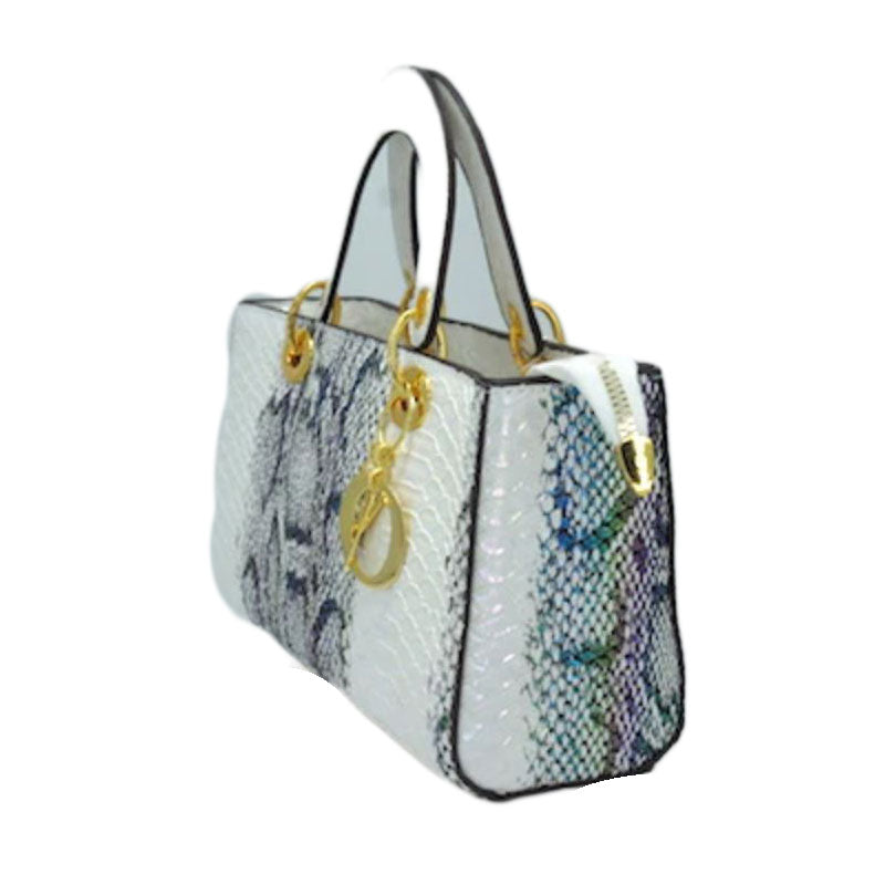 Red Snake Pattern Tote Bag