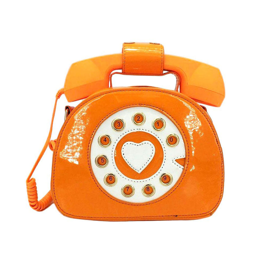 Orange Telephone Novelty Bag