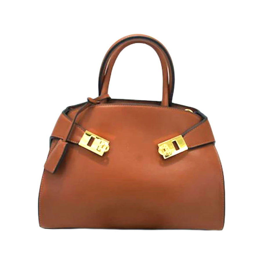 Brown Top Handle Bag