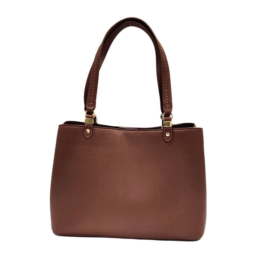 Stunning Brown Leather Shoulder Crossbody Bag