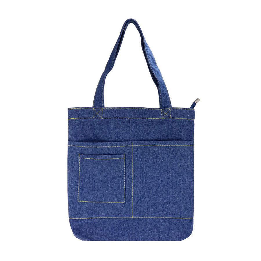 Versatile Dark Denim Tote Bag