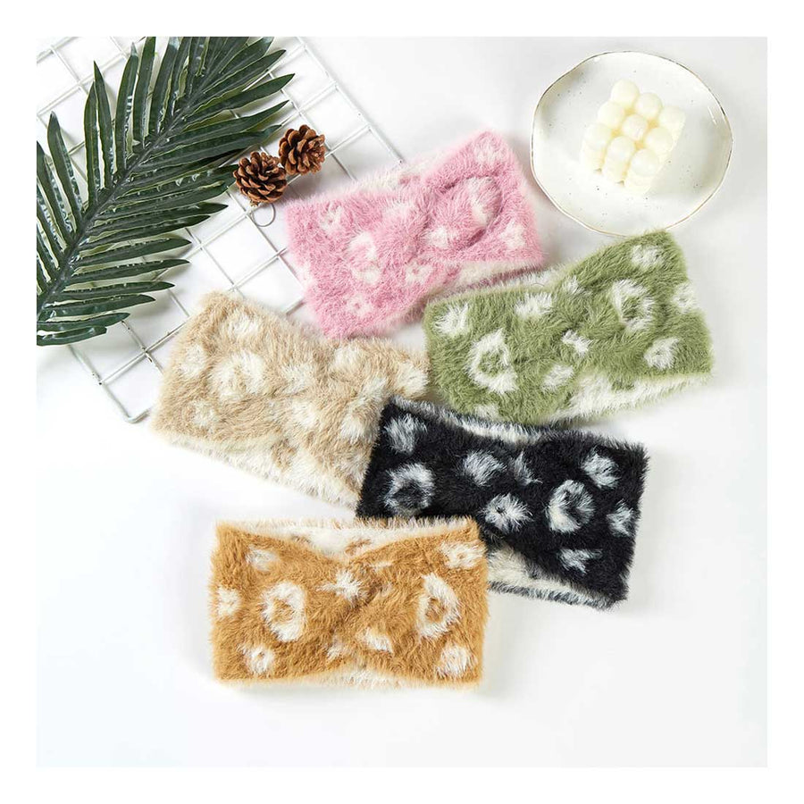 Pink Faux Fur Earmuff Headband