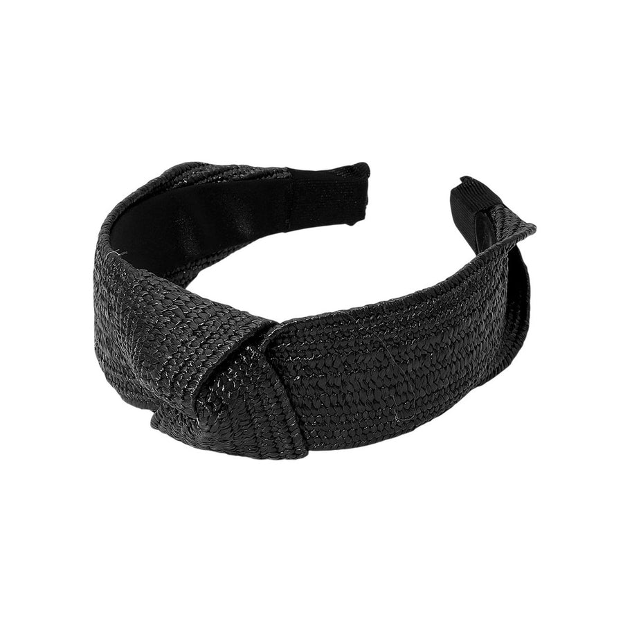 Fuchsia Straw Knot Burnout Headband