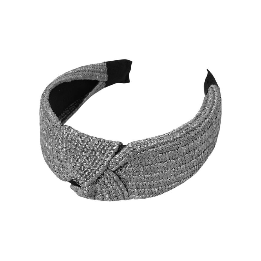 Fuchsia Straw Knot Burnout Headband
