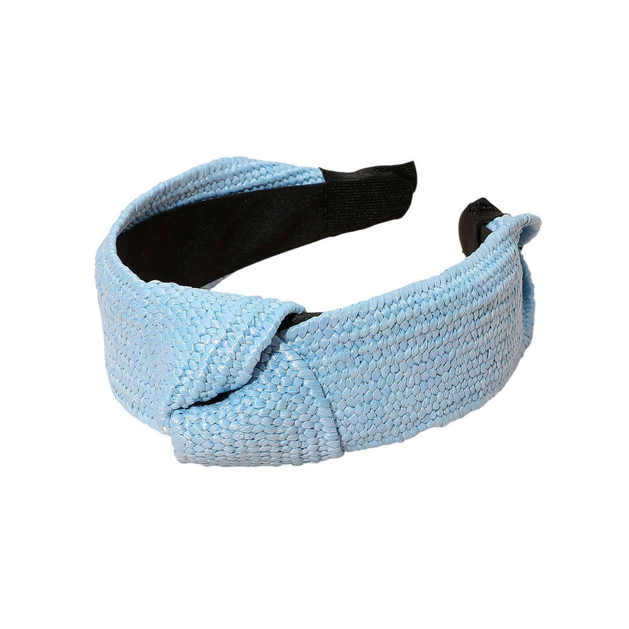 Fuchsia Straw Knot Burnout Headband
