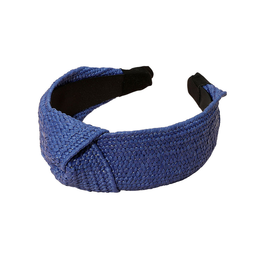Fuchsia Straw Knot Burnout Headband