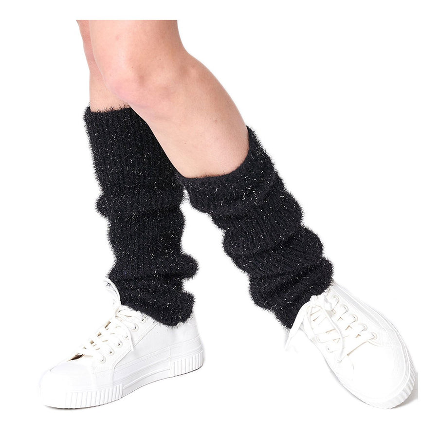 Classic Black Fluffy Leg Warmers