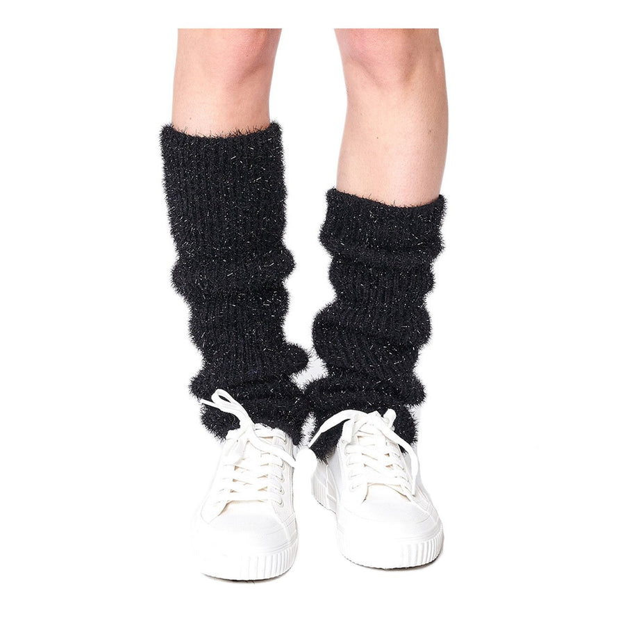 Classic Black Fluffy Leg Warmers