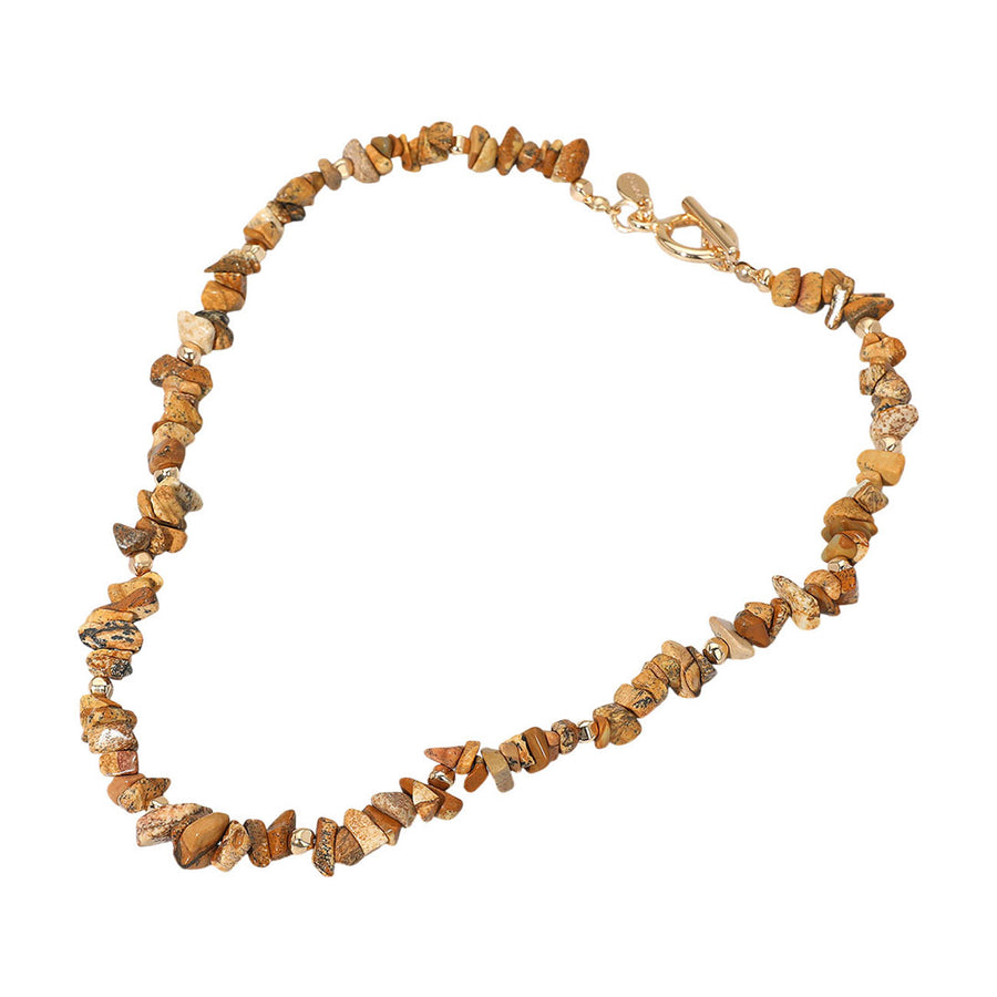 Turquoise Semi Precious Natural Stone Beaded Necklace