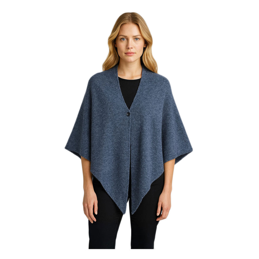 Mustard Triangle Poncho Scarf