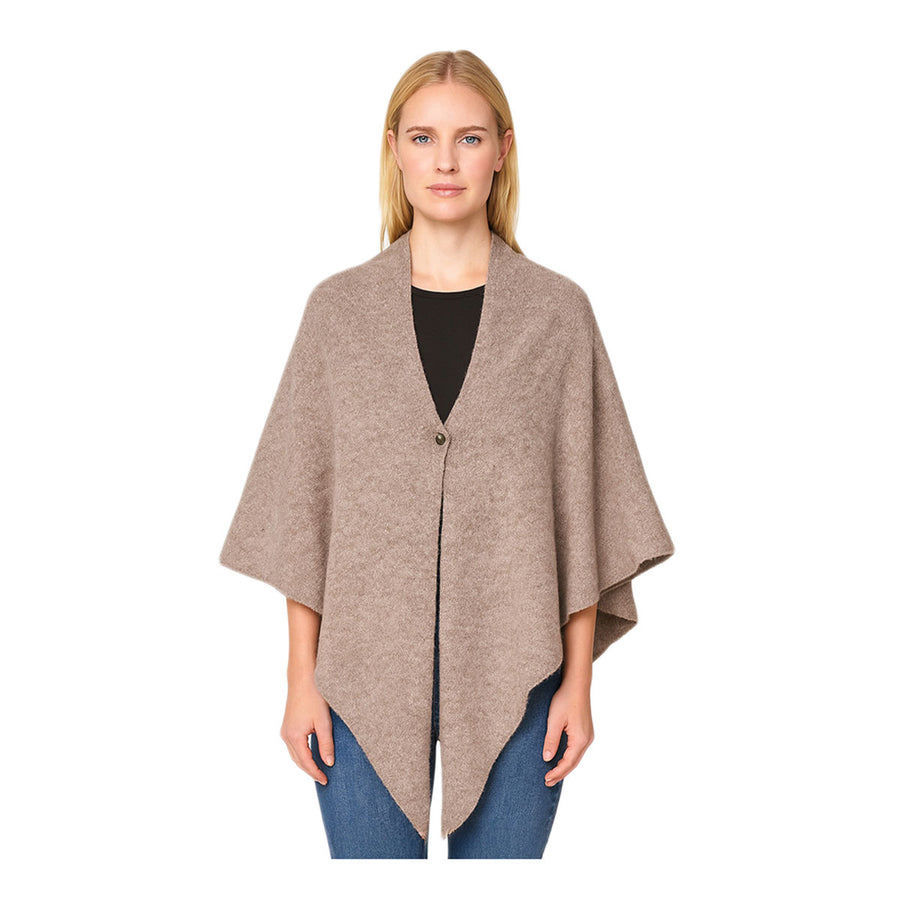 Mustard Triangle Poncho Scarf