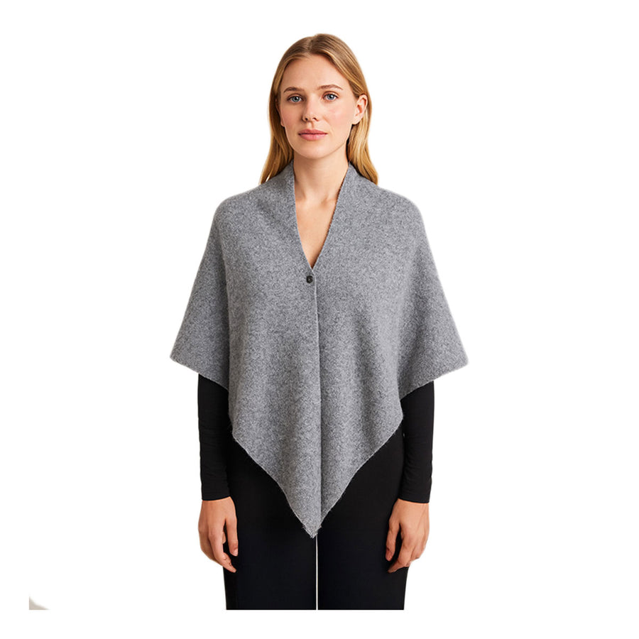 Mustard Triangle Poncho Scarf