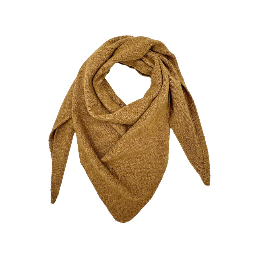 Mustard Triangle Poncho Scarf