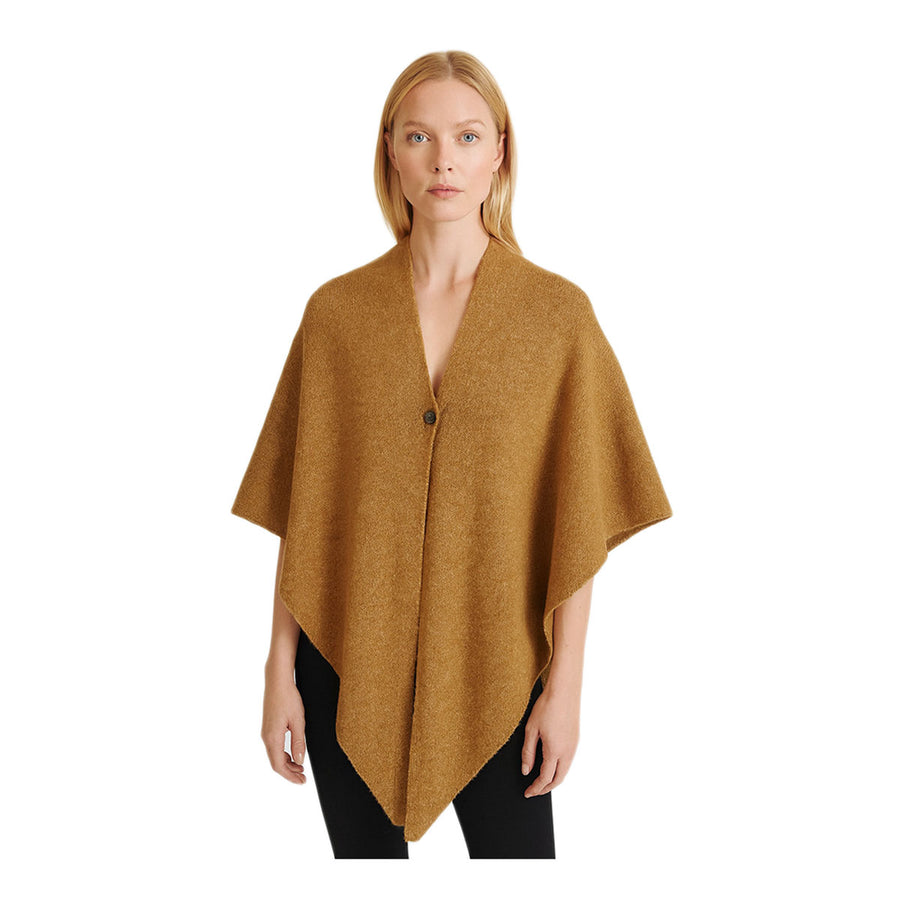 Mustard Triangle Poncho Scarf