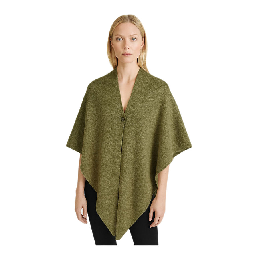 Mustard Triangle Poncho Scarf