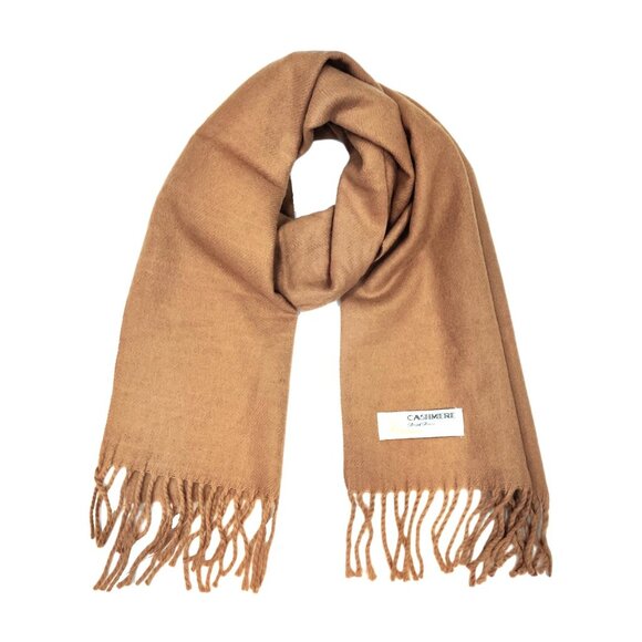 Luxurious Brown 100% Cashmere Scarf