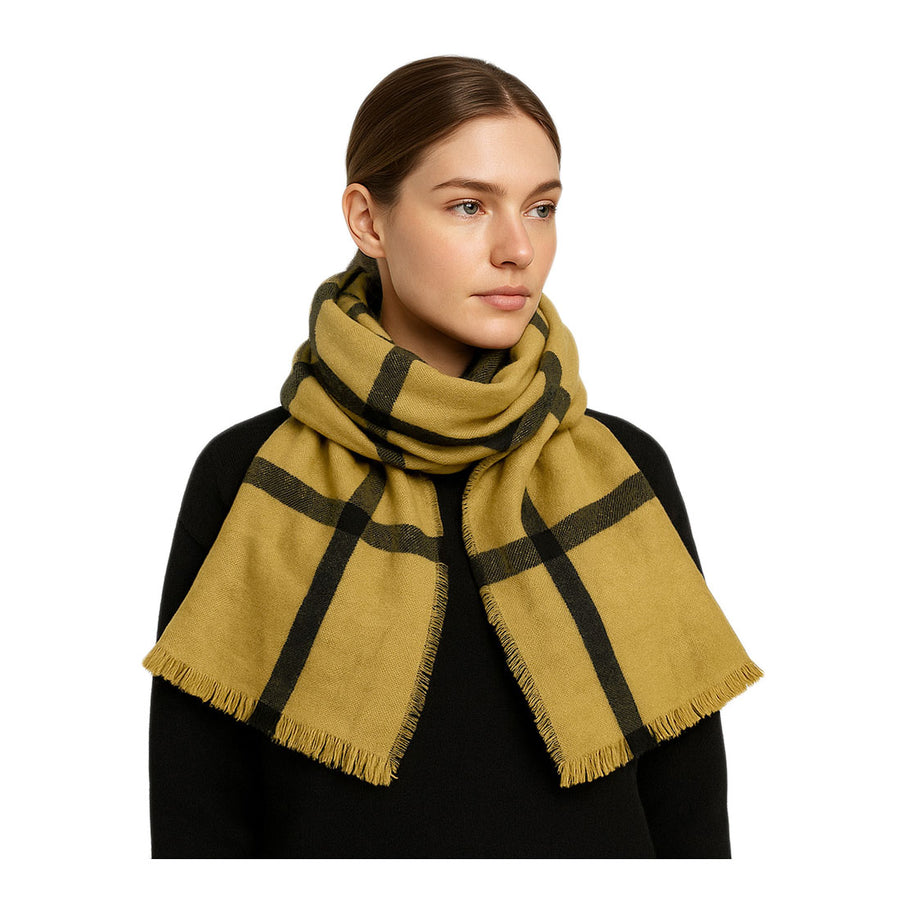 Stylish Soft Checkered Scarf