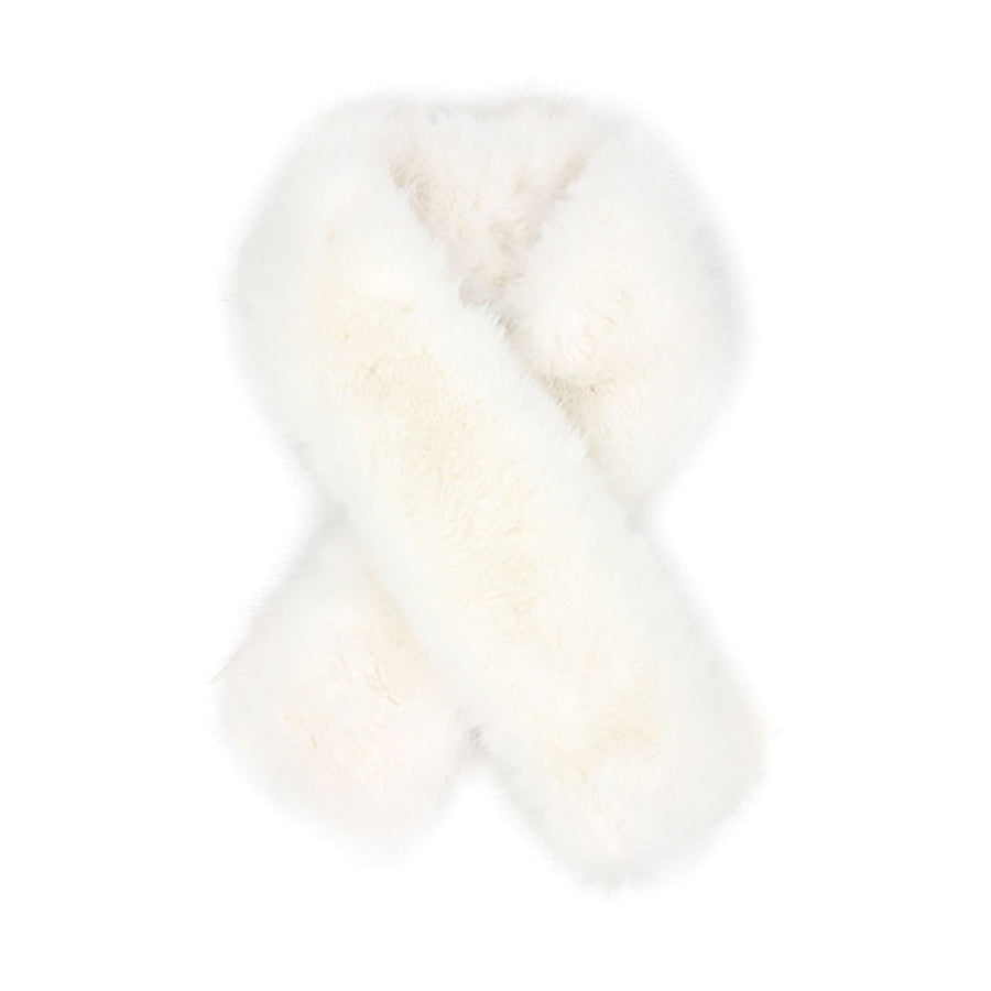 Burgundy Faux Fur Fluffy Scarf