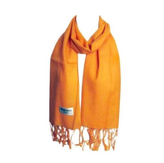 Orange Color 100% Pashmina Scarf