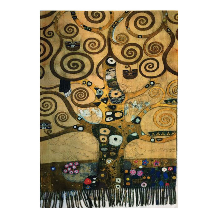 Gustav Klimt's "Tree of Life" Fine Art Cashmere Shawl Wrap