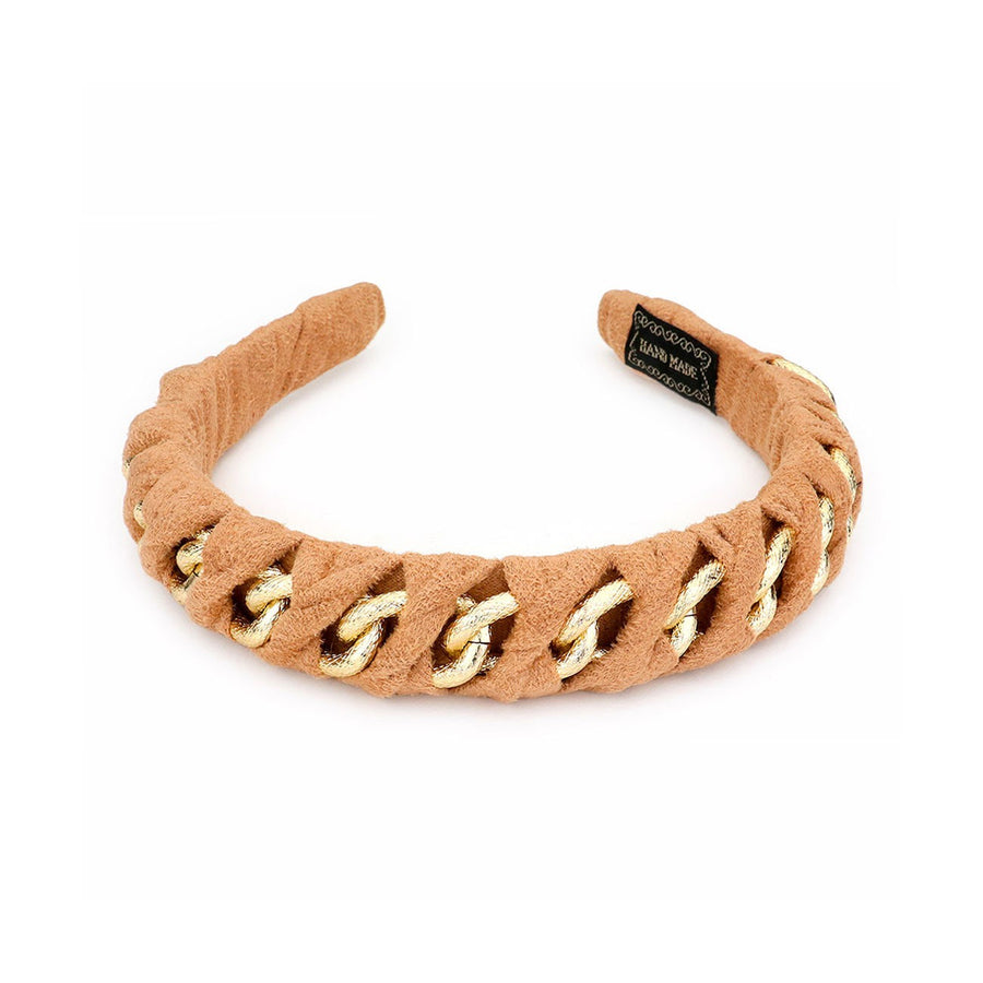 Light Brown Gold Chain Handmade Headband