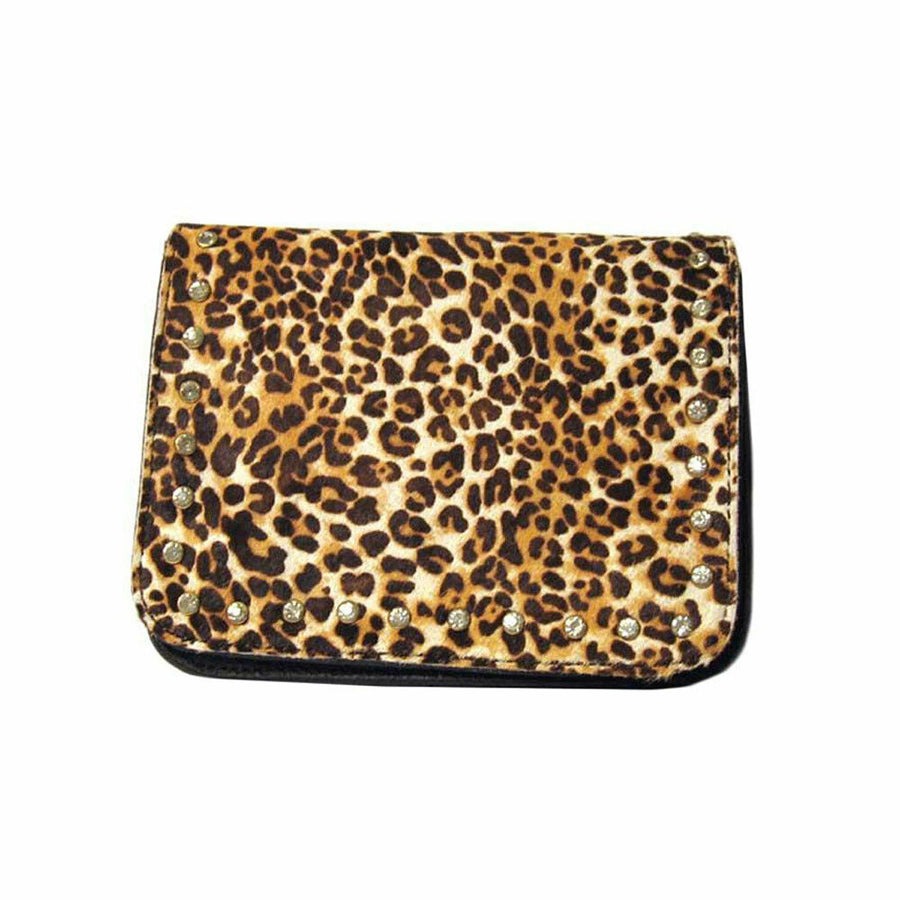 Animal Leopard Print Genuine Leather Belt Bag