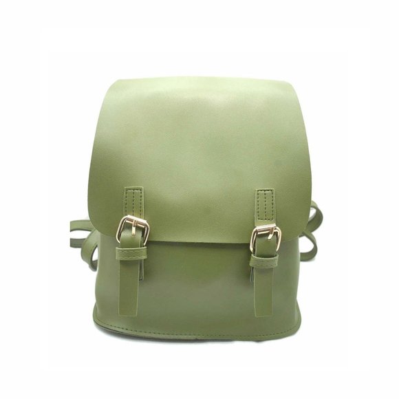 Modern Buckle Strap Backpack