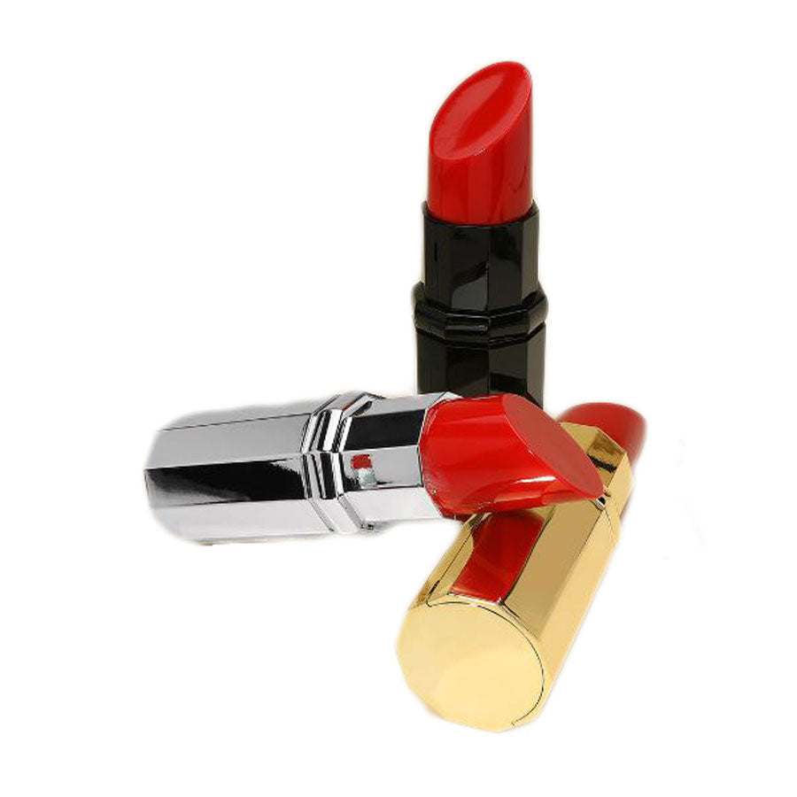 Playful Gold Hardcase Lipstick Clutch Crossbody Bag