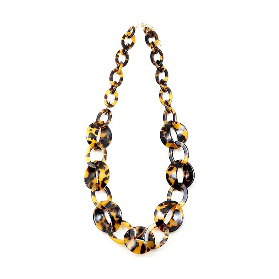 Tortoise Single Circle Necklace
