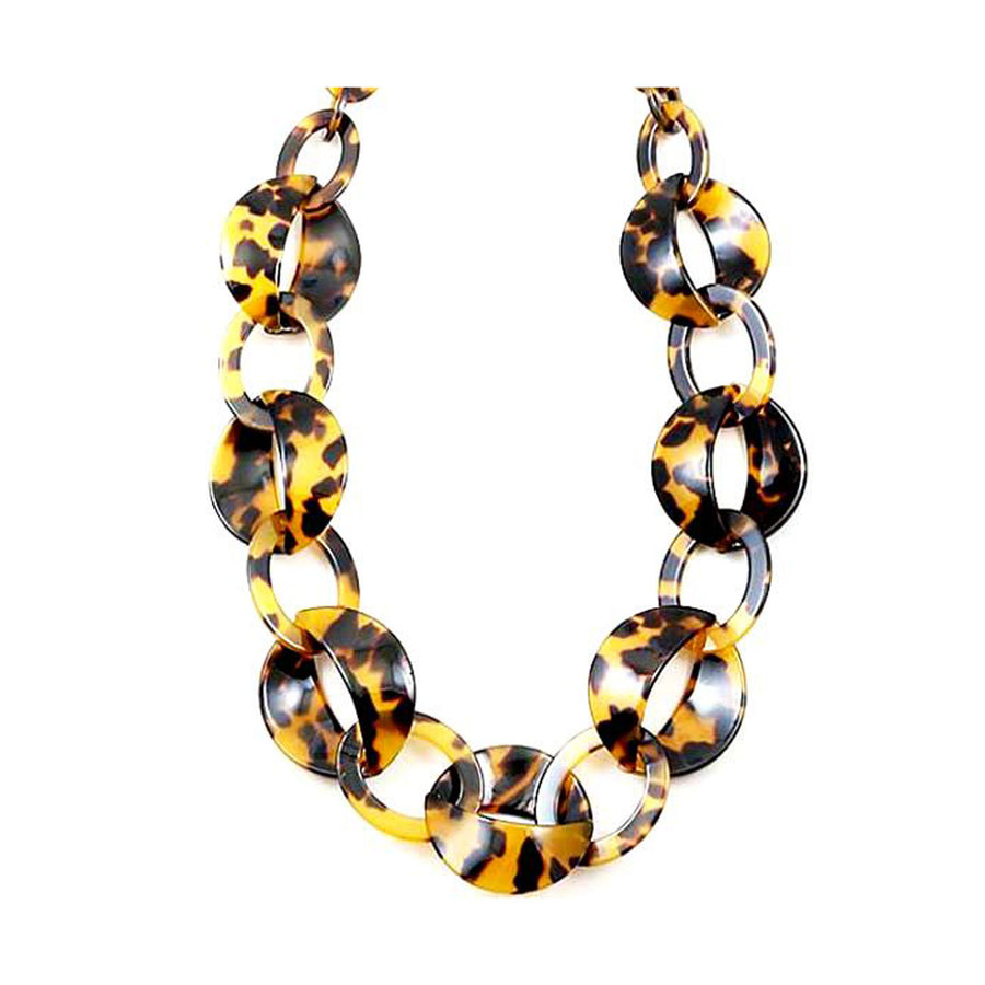 Tortoise Single Circle Necklace