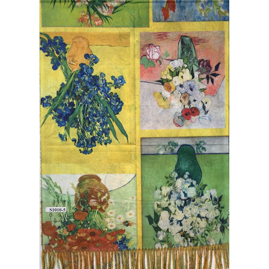 Van Gogh’s Sunflower Fine Art Cashmere Shawl Wrap