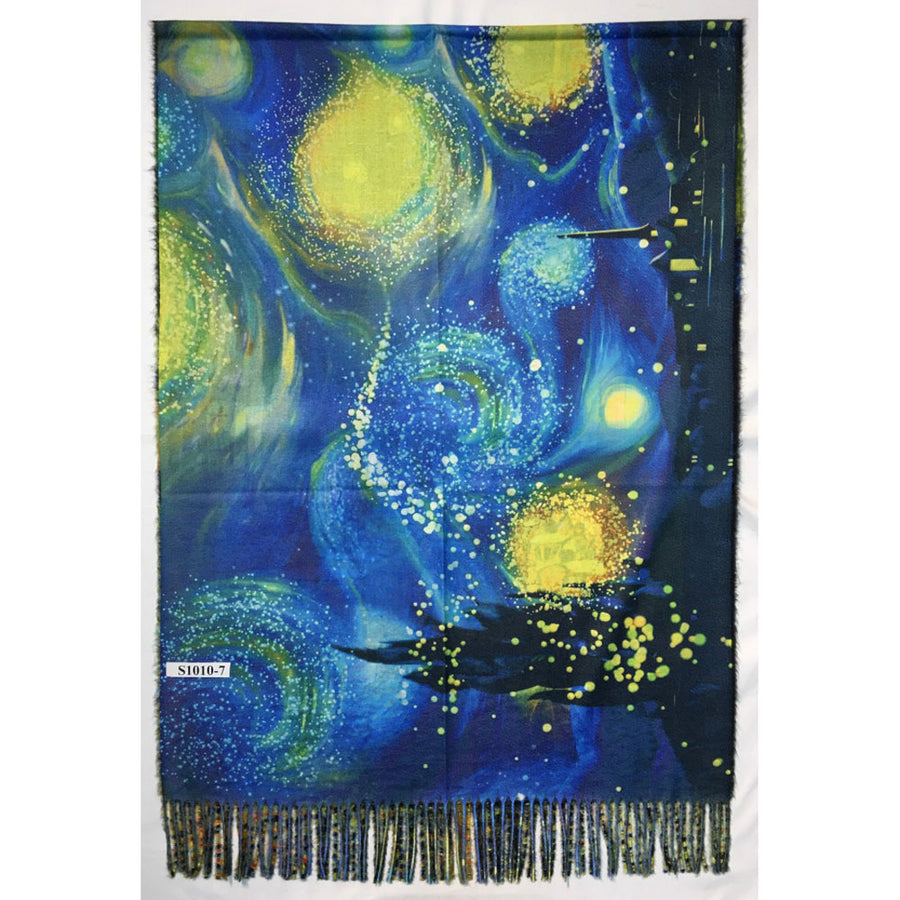 Van Gogh’s Starry Night Fine Art Cashmere Shawl Wrap