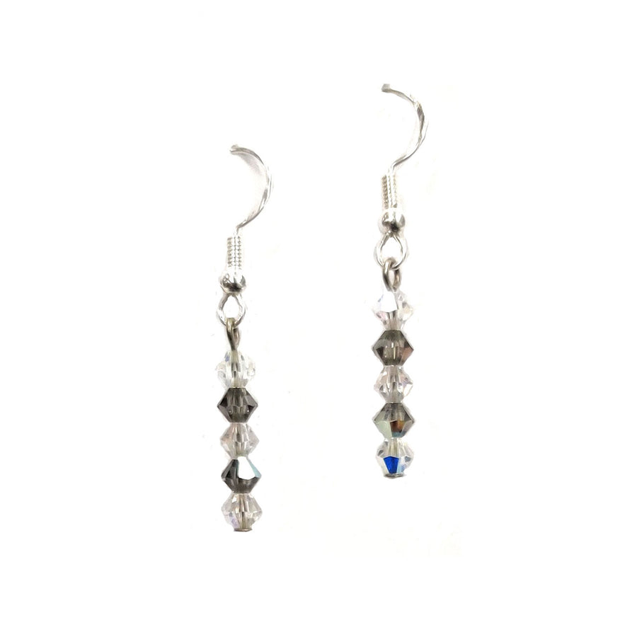 Glistening Swarovski Crystal Short Dangle Earrings